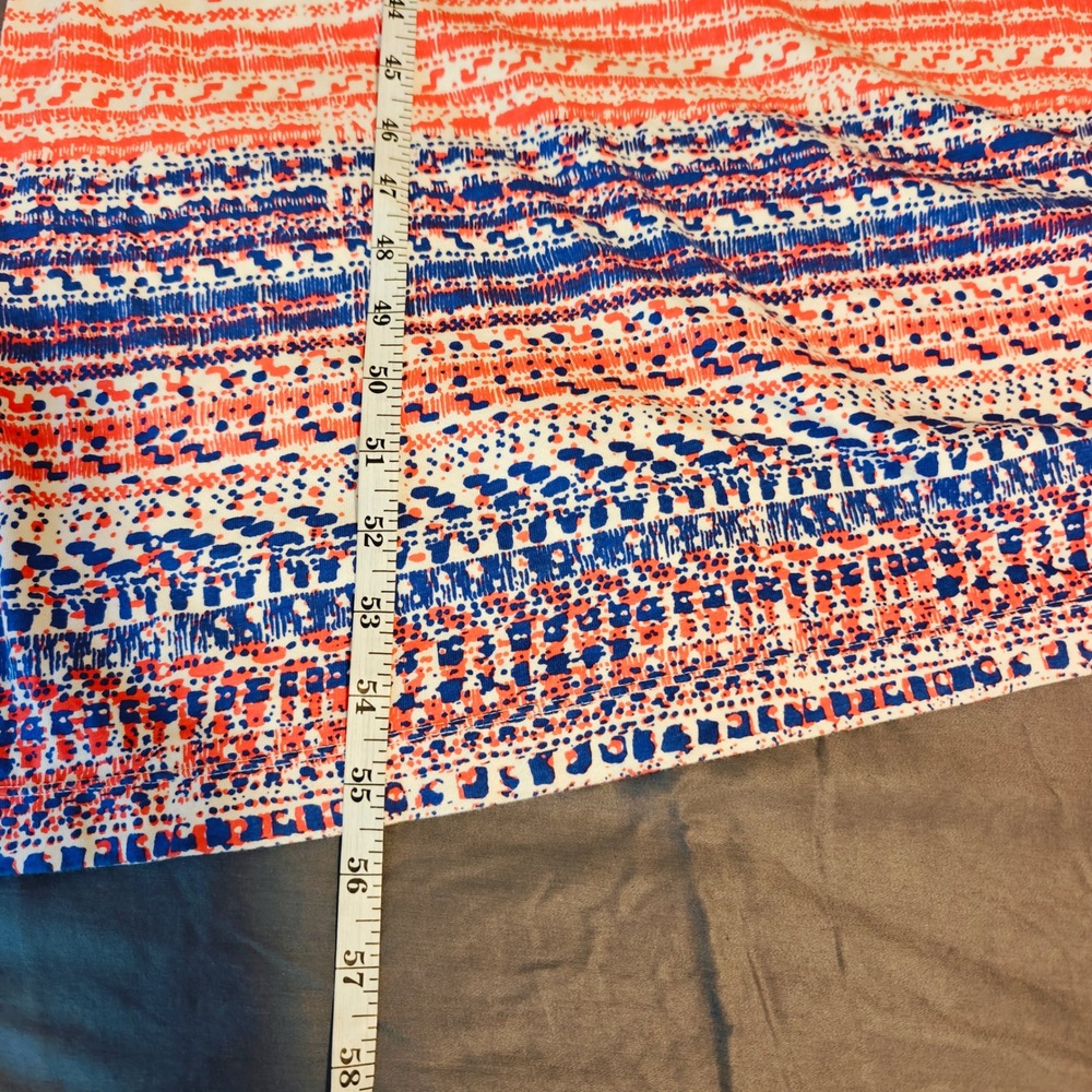 GAP Women's Tribal Print Maxi Dress‎ Red Blue White Strappy Summer XS - Picture 4 of 11